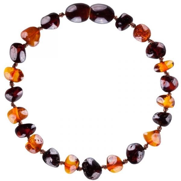 Pulsera Ámbar Coñac-Cereza