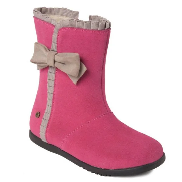 Botas Rosadas Rosa Gris