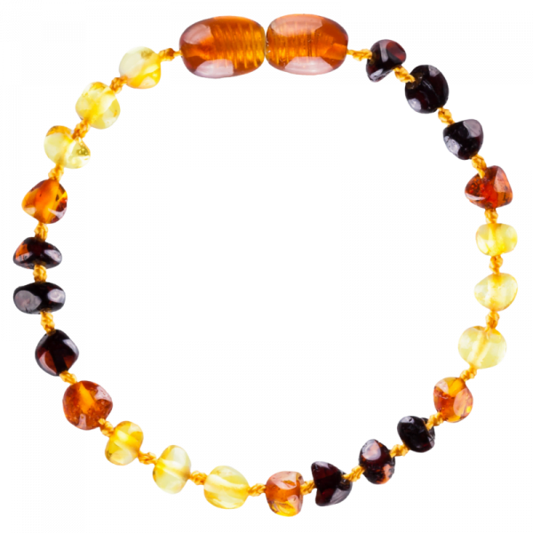 Pulsera Ámbar Multi Arcoiris Atornillada