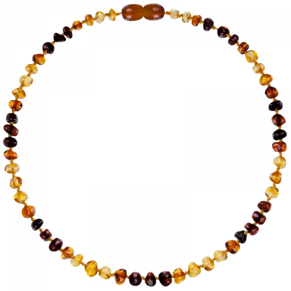 Collar Ámbar Multi Arcoiris