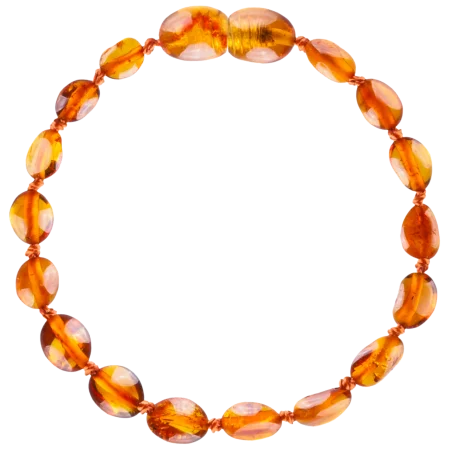 Pulsera Ámbar Coñac Beans