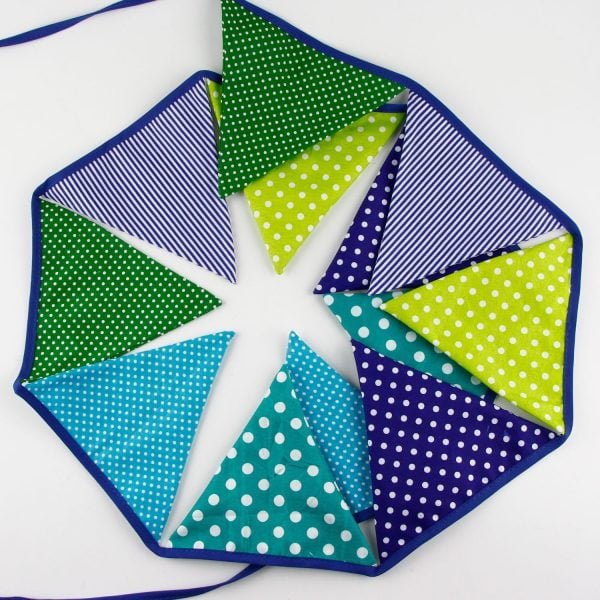 Banderín Verde-Azul Oscuro