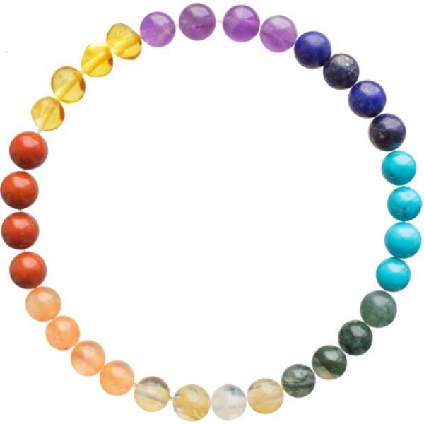 Pulsera Ámbar y 7 Chakras (E)