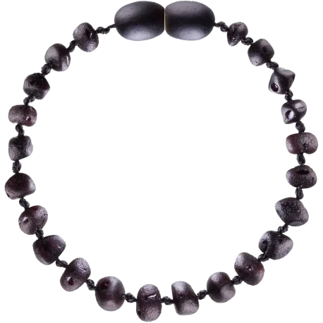 Pulsera Ámbar Cereza Sin Pulir