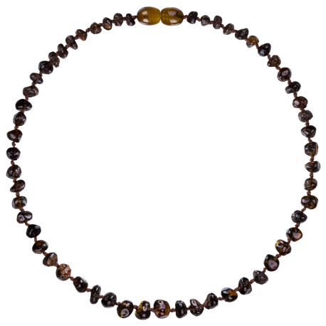 Collar Ámbar Verde Oscuro