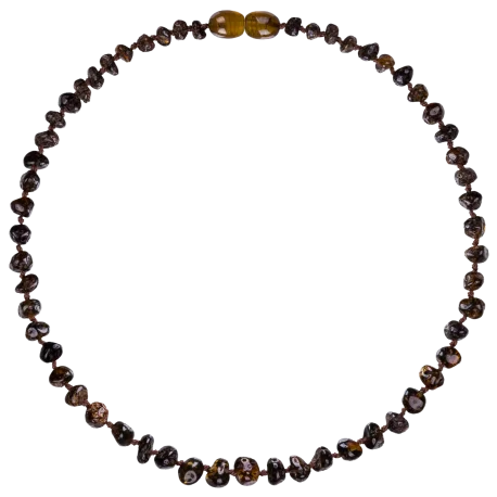 Collar Ámbar Verde Oscuro