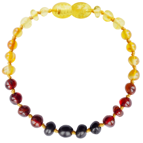 Pulsera Ámbar Arcoiris Atornillada