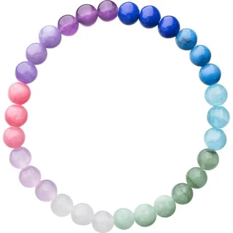 Pulsera Arcoíris de Piedras